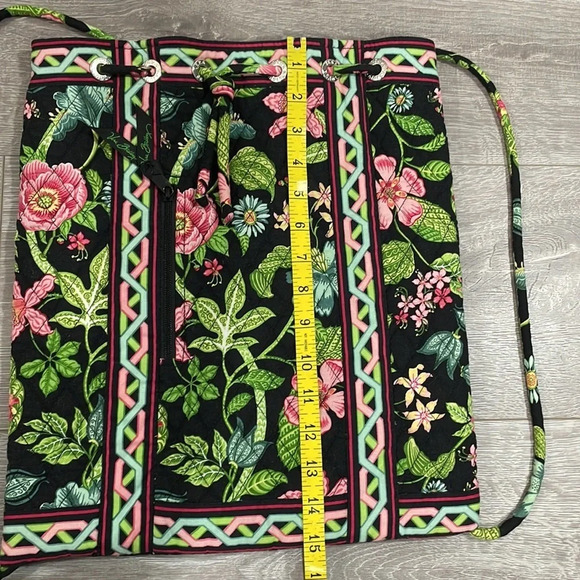 Vera Bradley Retired Botanica Backsack - Picture 4 of 15
